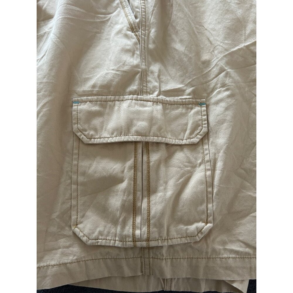 Mens Tommy Bahama  Khaki Cargo Shorts With Elastic Waist & Pockets Size XXL - Picture 7 of 11